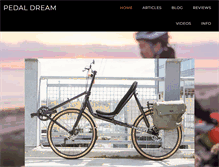 Tablet Screenshot of pedaldream.com